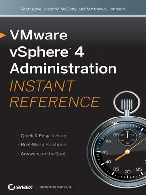 cover image of VMware vSphere 4 Administration Instant Reference